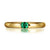 Simple band green emerald