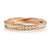 Spiral pave full eternity zircon ring