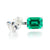 Emerald double gemstone ring