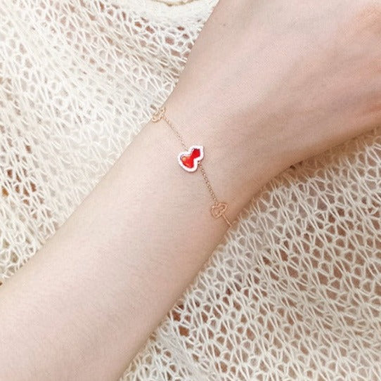 Small lucky gourd bracelet [Red]